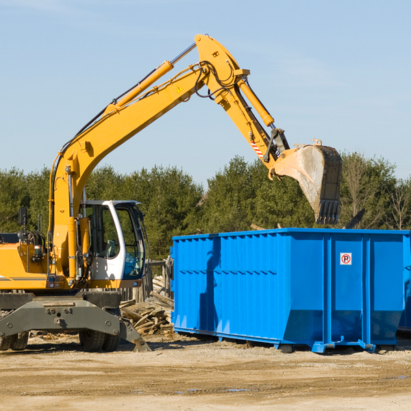 can i choose the location where the residential dumpster will be placed in Brady Pennsylvania